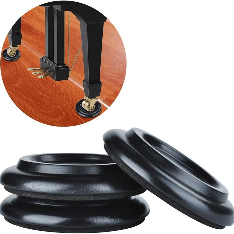 Anti-Slip Piano Floor Mat and Castor Cups Set