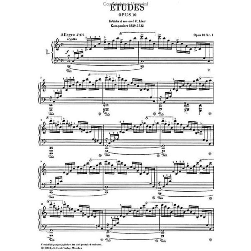Chopin Etudes Op 10 and Op 25 Henle Urtext
