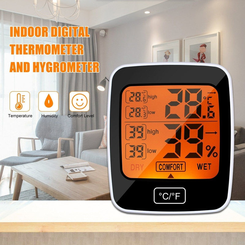 Digital Hygrometer and Thermometer for Piano Room