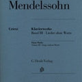 Mendelssohn Songs Without Words Henle Urtext