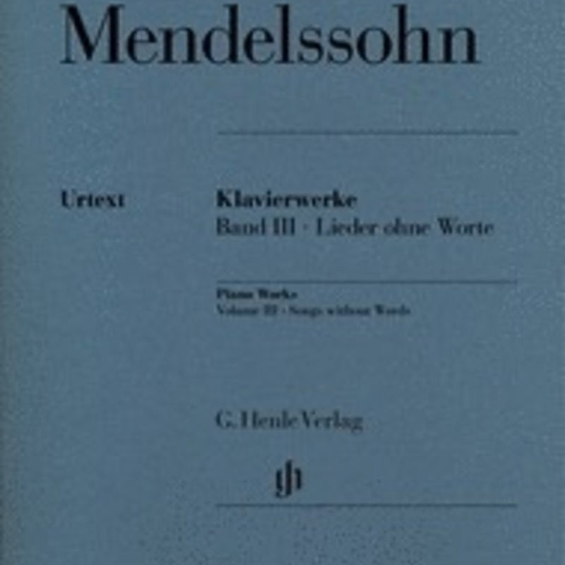 Mendelssohn Songs Without Words Henle Urtext